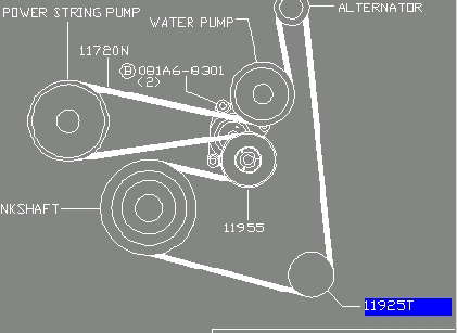 Купити 119258J000 Nissan/Infiniti Ролик приводного ременя, паразитний