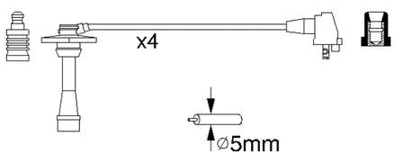 Дроти запалювання Toyota 9091922395 ціна, від 25.33 USD