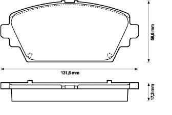 Гальмівні колодки Nissan/Infiniti 41060AV126 ціна, від 18.94 USD