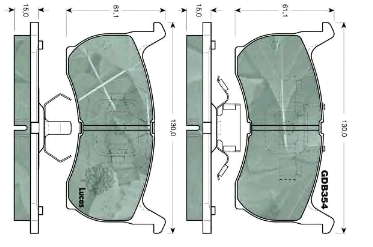 Купити GG2949280 Mazda Колодки гальмівні передні, дискові