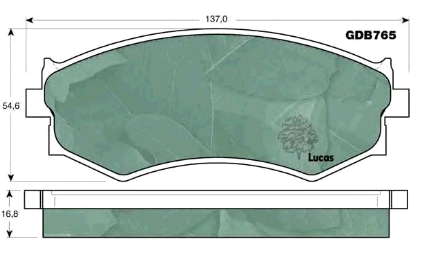 Передні тормозні колодки 5810128A00 Hyundai/Kia