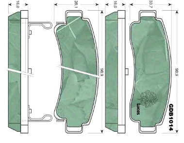 Задні гальмівні колодки 440607E690 Nissan/Infiniti