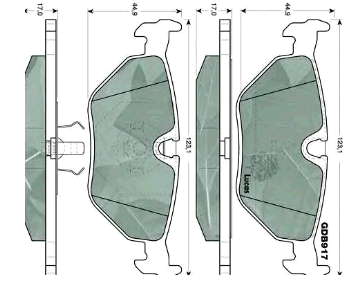 Задні гальмівні колодки BMW 34211158266 ціна, від 17.04 USD