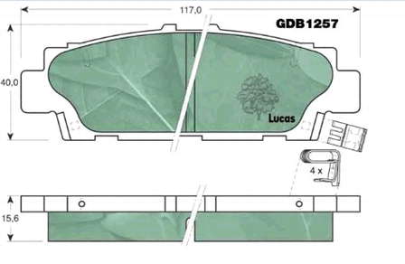 Купити 443698151J VAG Колодки гальмівні передні, дискові