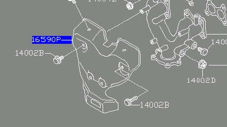 165905M000 Nissan/Infiniti Кришка випускного колектора