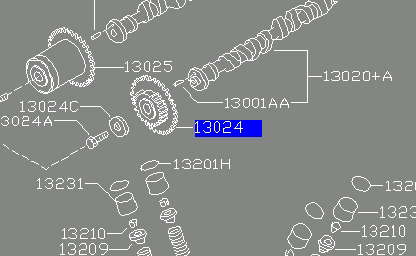 Зірка-шестерня розподільного валу двигуна,випускного Zuiko 130247J610ZUNI ціна, від 25.31 USD