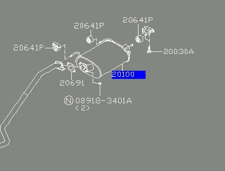 Глушник, задня частина 145105 Bosal
