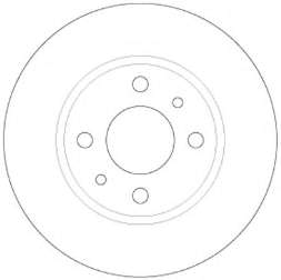 Диск гальмівний передній 7550923 Fiat/Alfa/Lancia