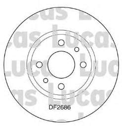 Диск гальмівний передній 60810076 Fiat/Alfa/Lancia