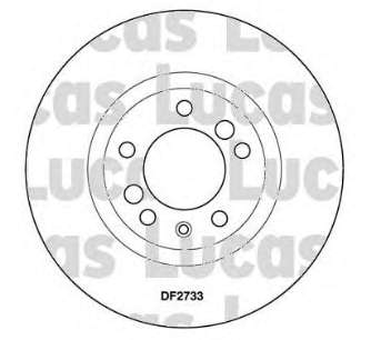 Диск гальмівний передній Jurid/Bendix 561985J