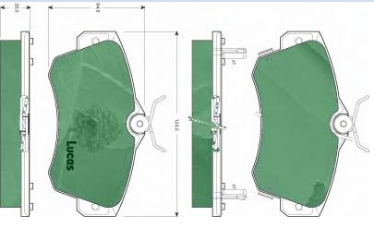 Купити 5017843AA Chrysler Колодки гальмівні передні, дискові