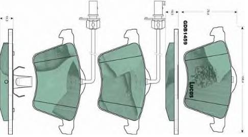 Купити 7D0698151A VAG Колодки гальмівні передні, дискові