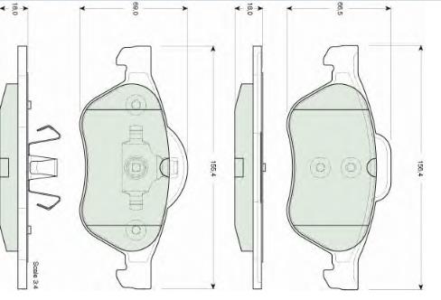 Купити 7701206598 Renault (RVI) Колодки гальмівні передні, дискові