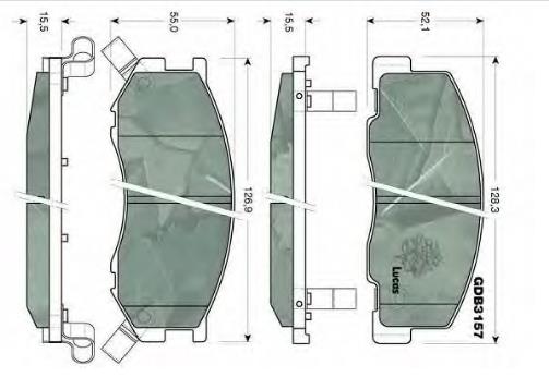 Купити 0446528340 Toyota Колодки гальмівні передні, дискові