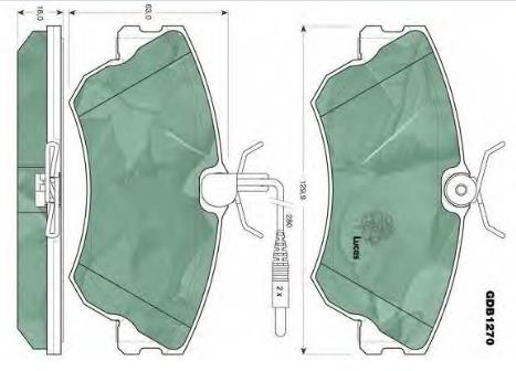 Колодки гальмівні передні, дискові 6025370851 Renault (RVI)