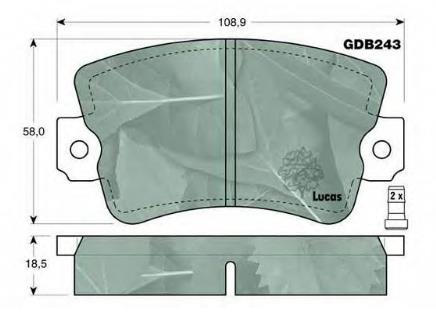 Передні тормозні колодки 7701205014 Renault (RVI)