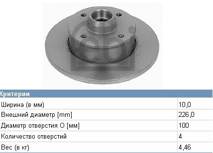Гальмівні диски 191615601B VAG