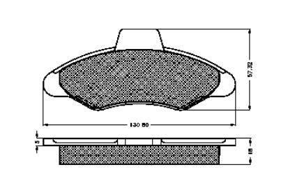 Колодки гальмівні передні, дискові 5027604 Ford