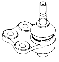 Кульова опора, нижня, права 6Q0407366A VAG