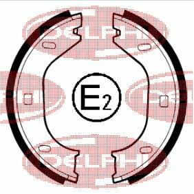 Колодки гальмові задні, барабанні 60520463 Fiat/Alfa/Lancia