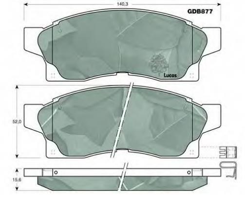 0446517150 Toyota Передні гальмівні колодки
