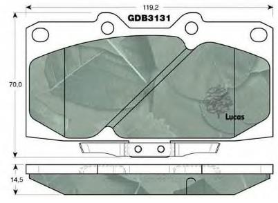 Гальмівні колодки Nissan/Infiniti 4106074F92 ціна, від 34.62 USD