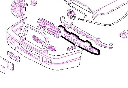 Шина бампера переднього 4max 5502003180940P ціна, від 33.75 USD