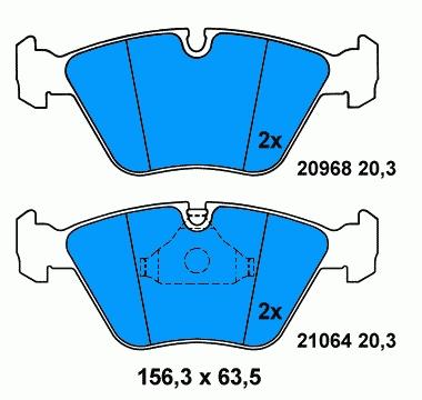 Гальмівні колодки BMW 34111159279 ціна, від 24.30 USD