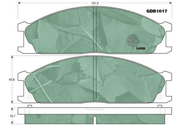 Купити 4106025N25 Nissan/Infiniti Колодки гальмівні передні, дискові