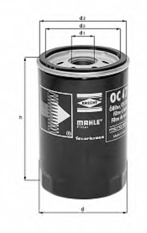 OC370 Knecht-Mahle фільтр масляний