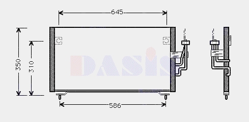 Конденсатор кондиціонера Mitsubishi MR513005 ціна, від 83.69 USD
