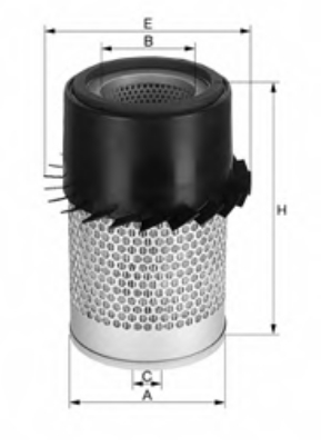 K306535 Case Повітряний фільтр двигуна