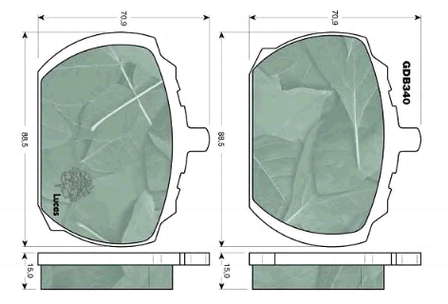 Гальмівні колодки Ford 5022397 ціна, від 10.14 USD