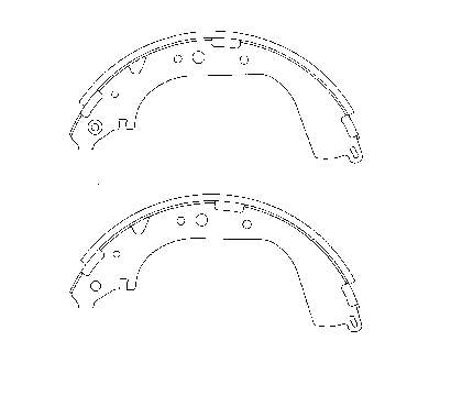 0449560010 Nissan/Infiniti Колодки гальмівні задні, барабанні