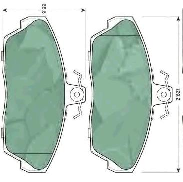 Купити SFP100360 Land Rover Колодки гальмівні передні, дискові