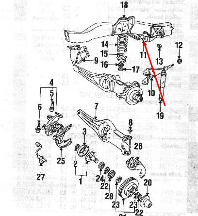 Кронштейн кріплення лівого поздовжнього важеля Ford Explorer (Форд Експлорер)