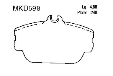 XF3Z2001CB Ford Передні гальмівні колодки