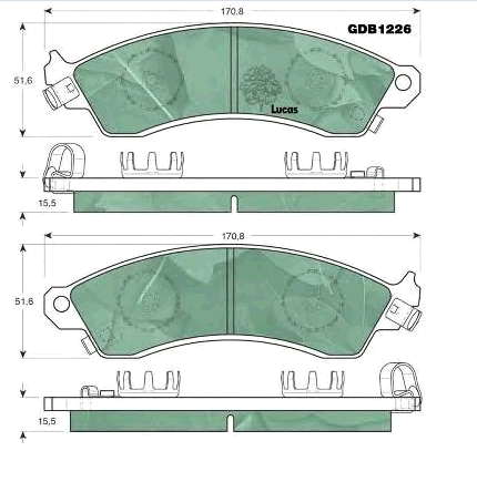 F5ZZ2001A Ford Передні гальмівні колодки