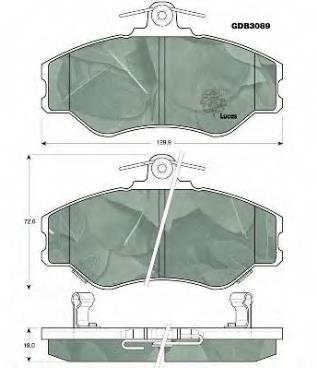 Колодки гальмівні передні, дискові 5810144A00 Hyundai/Kia