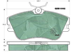 Передні тормозні колодки 701698151D VAG