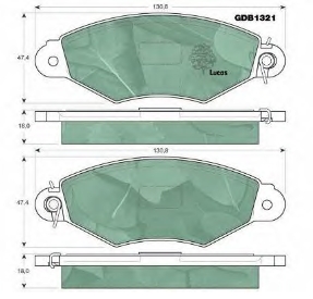 Колодки гальмівні передні, дискові 7701205513 Renault (RVI)