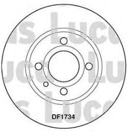 DF037 VALEO диск гальмівний передній