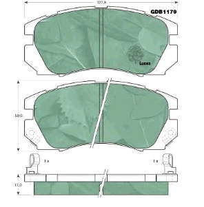 Купити 572377J Jurid/Bendix Колодки гальмівні передні, дискові