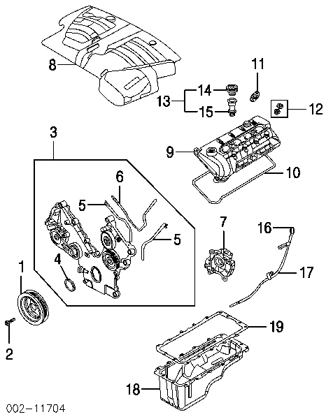 F7LZ6584AA Ford прокладка клапанної кришки, права