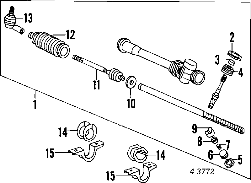 Тяга рульова MB532281 Chrysler