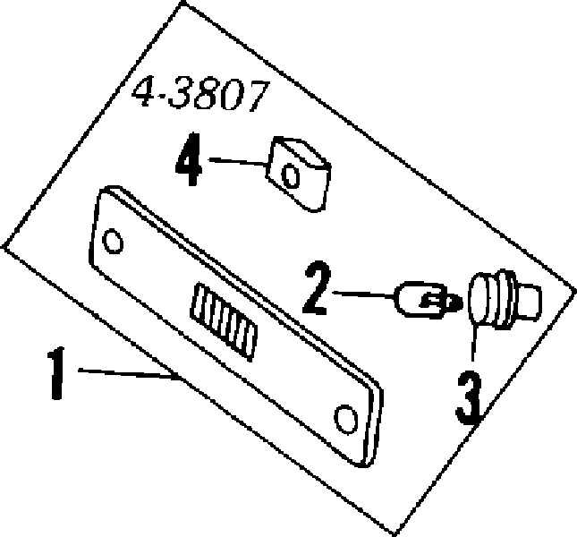 Цоколь (патрон) лампочки підсвічування номера на Mitsubishi Galant (EЗA)