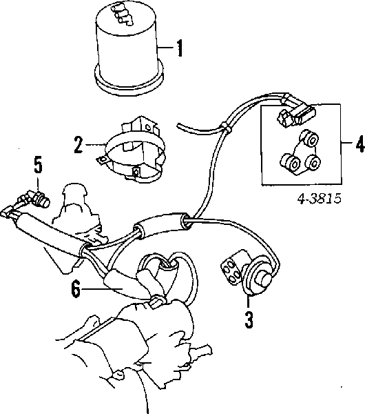 Датчик тиску вихлопних газів Mitsubishi Space Wagon (N3W, N4W) (Міцубісі Спейс вагон)