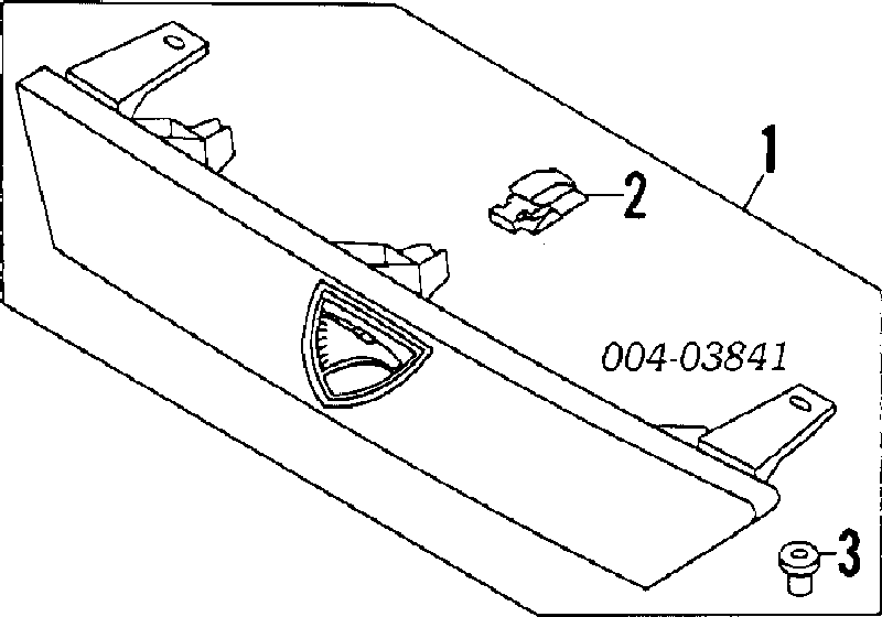 Пістон (кліп) кріплення решітки радіатора до панелі MB153825 AMC