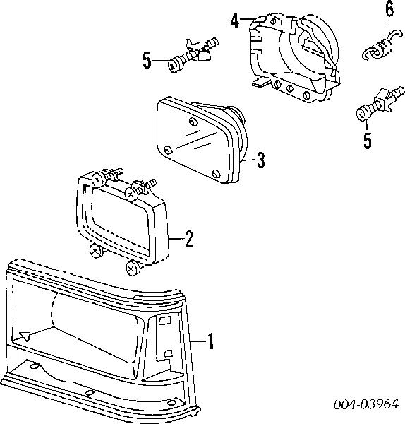 Рамка/облицювання фари правої 4388216 Chrysler