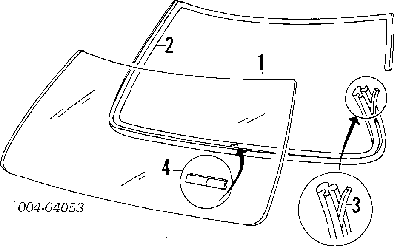 Дзеркало внутрішнє, салону Chrysler Sebring JX (Крайслер Себрінг)